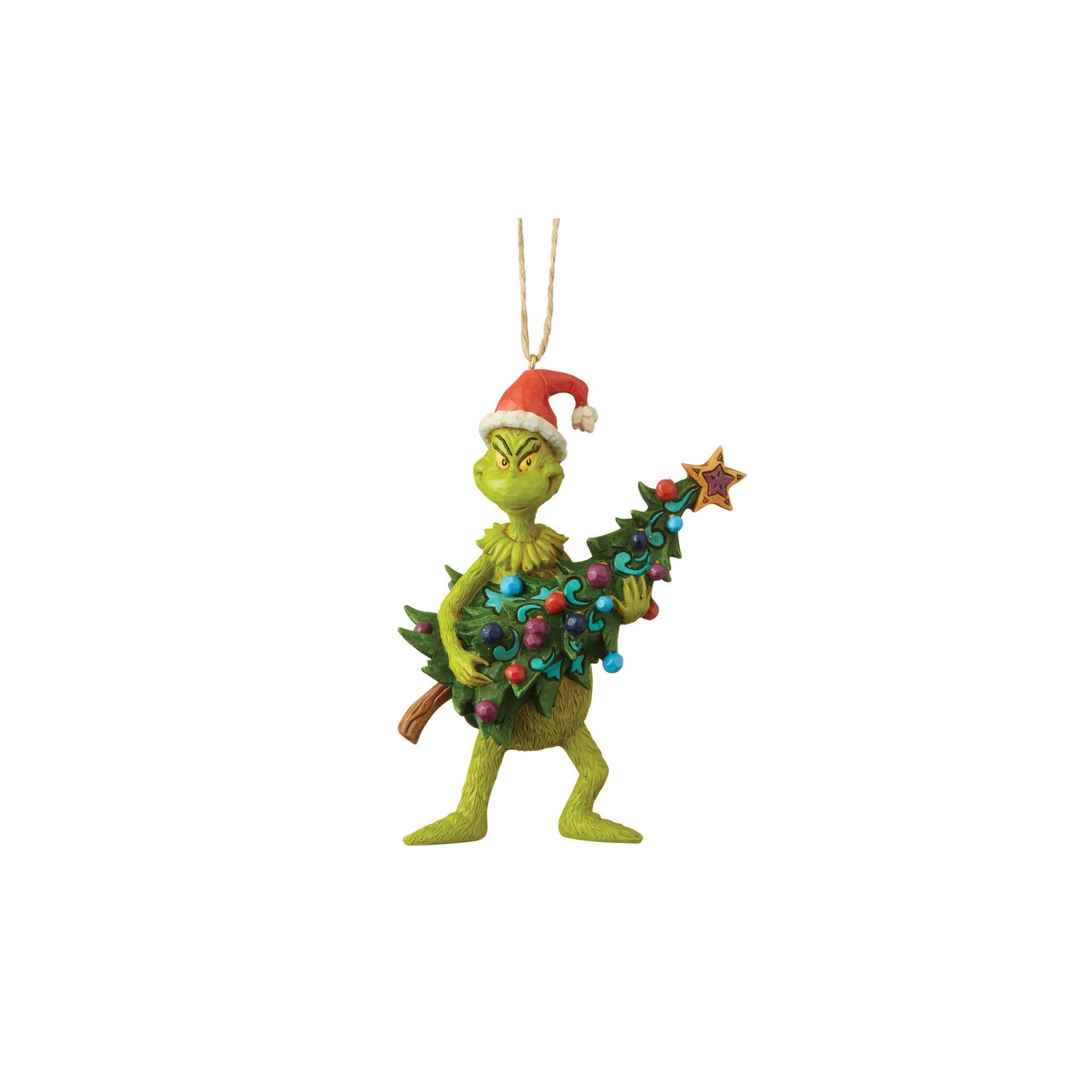 Jim Shore Dr Suess Grinch and Tree Christmas Ornament #6004069